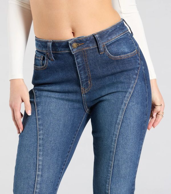 Make A Scene Mid-Rise Flare Denim Jeans - Image 3