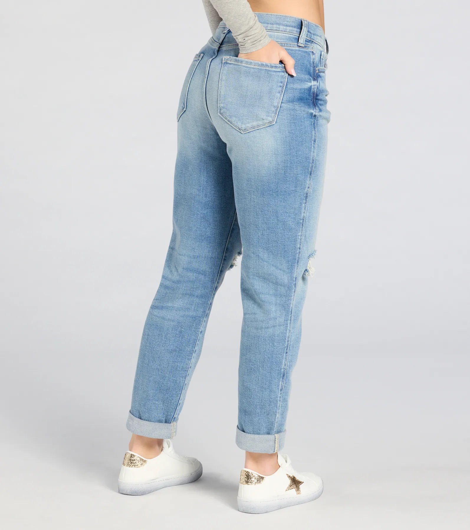 Prepare To Love High RIse Boyfriend Denim Jeans - Image 2
