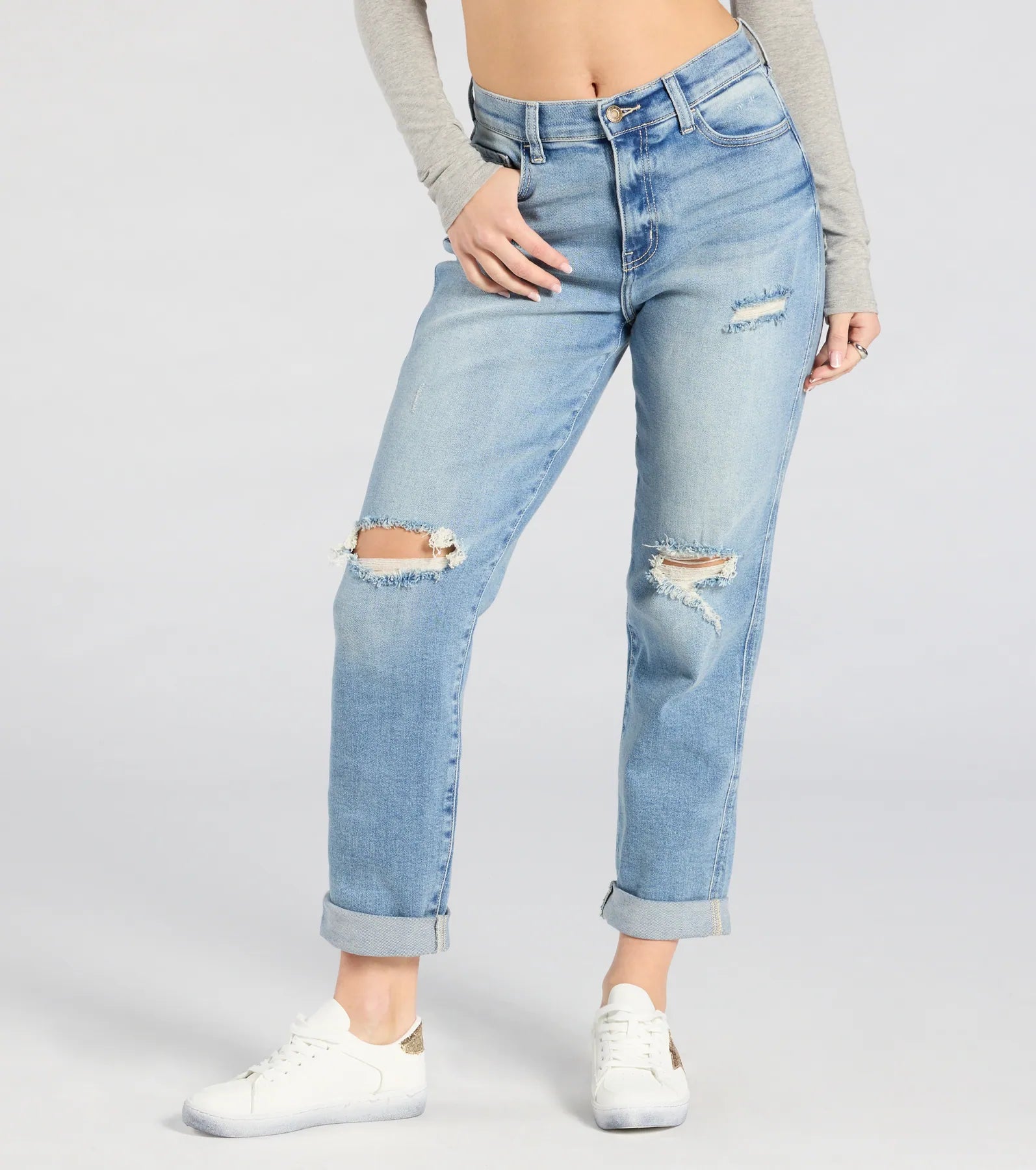 Prepare To Love High RIse Boyfriend Denim Jeans - Image 4