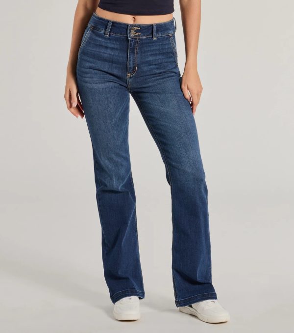 Effortless Staple High-Rise Bootcut Jeans - Image 4