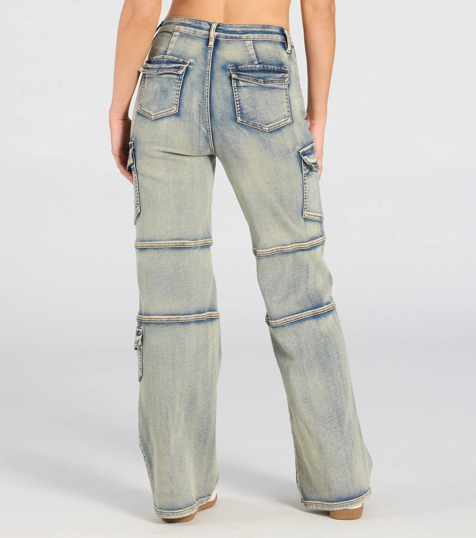 Cutie In Cargo High-Rise Denim Jeans - Image 2
