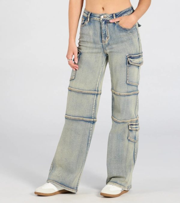 Cutie In Cargo High-Rise Denim Jeans - Image 4