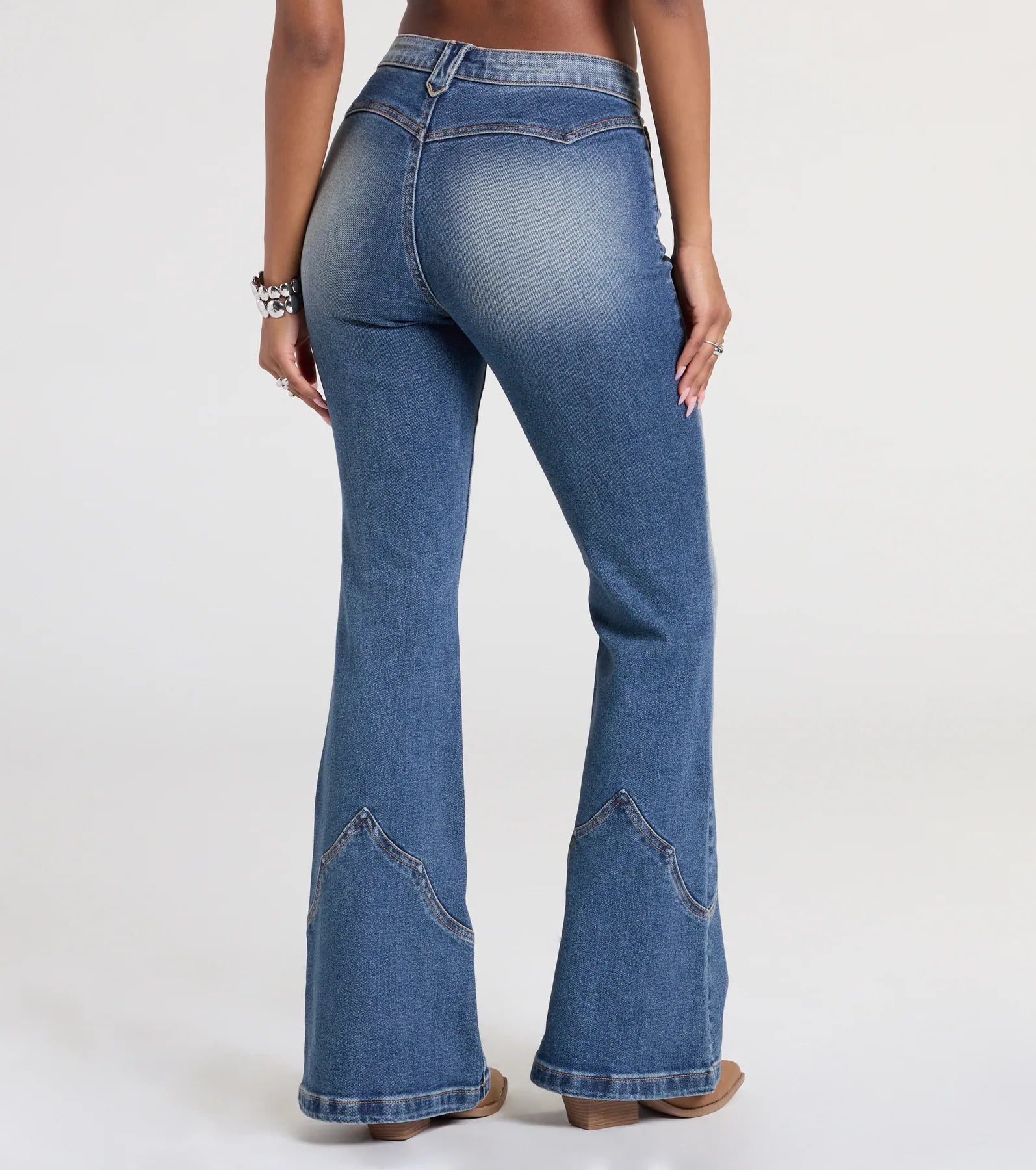 Got A Flare For It High Rise Denim Jeans - Image 2
