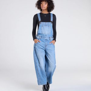 Casual Aesthetic Baggy Denim Overalls
