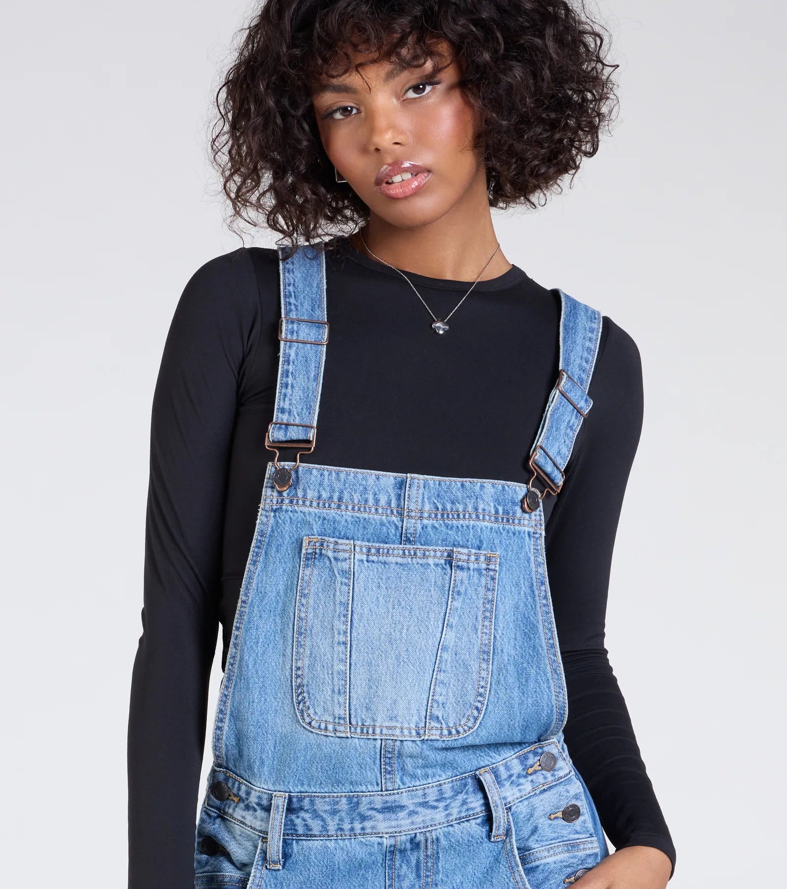 Casual Aesthetic Baggy Denim Overalls - Image 3