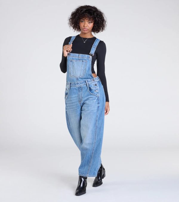 Casual Aesthetic Baggy Denim Overalls - Image 4
