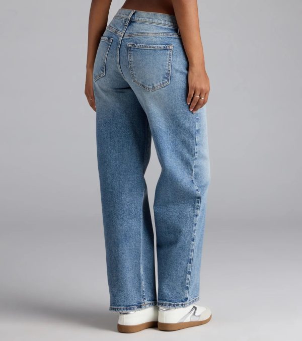 It's Giving Trends Mid-Rise Straight Leg Denim Jeans - Image 2