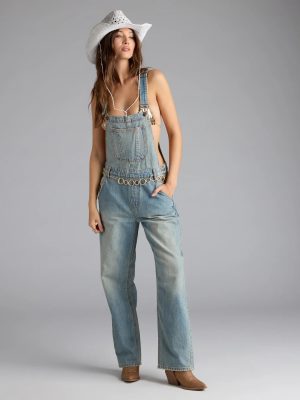 Casual Babe Tinted Denim Overalls
