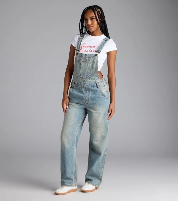 Casual Babe Tinted Denim Overalls - Image 5