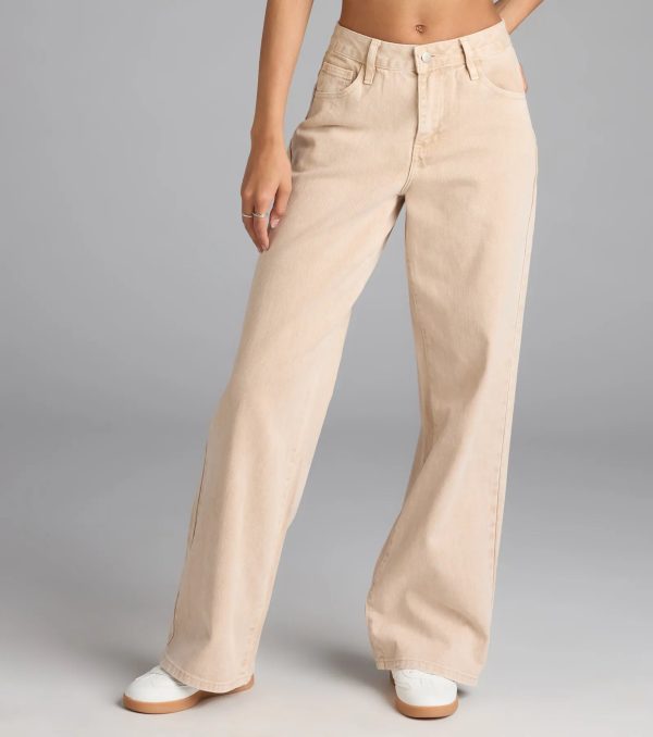 Fresh Vibes Mid-Rise Wide Leg Denim Jeans - Image 3