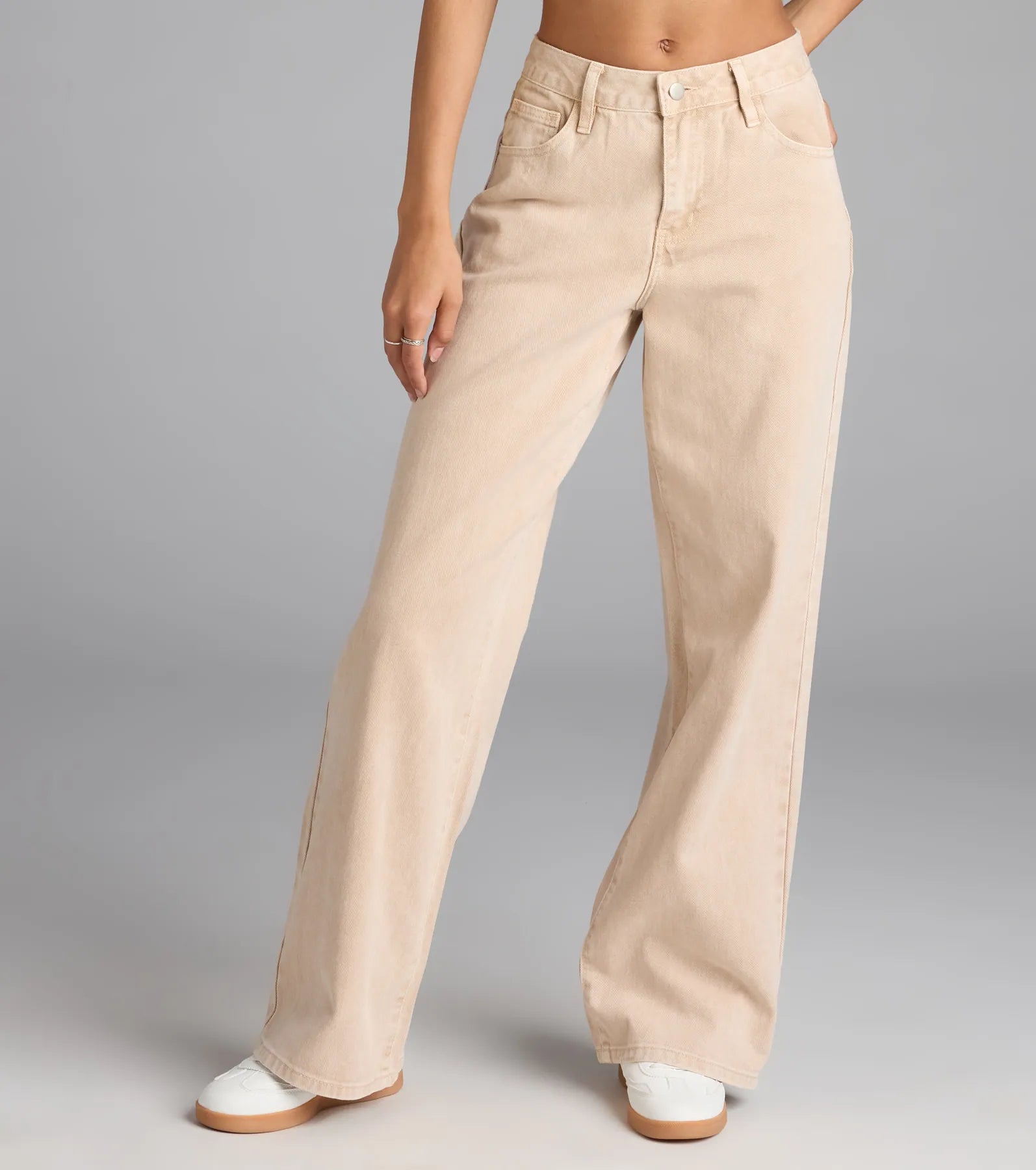 Fresh Vibes Mid-Rise Wide Leg Denim Jeans - Image 3