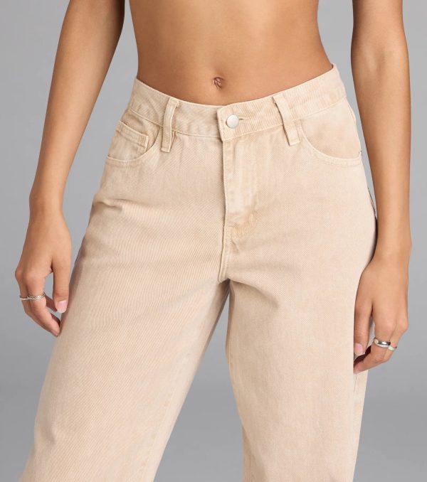 Fresh Vibes Mid-Rise Wide Leg Denim Jeans - Image 4