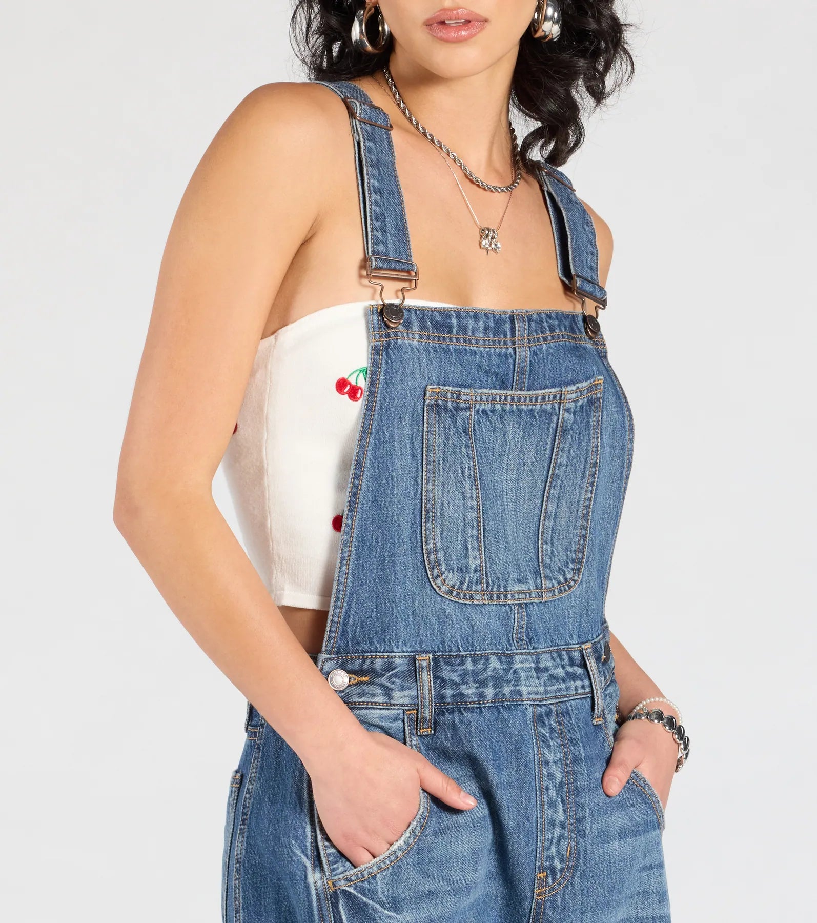 Match My Vibe Wide-Leg Denim Overalls - Image 4