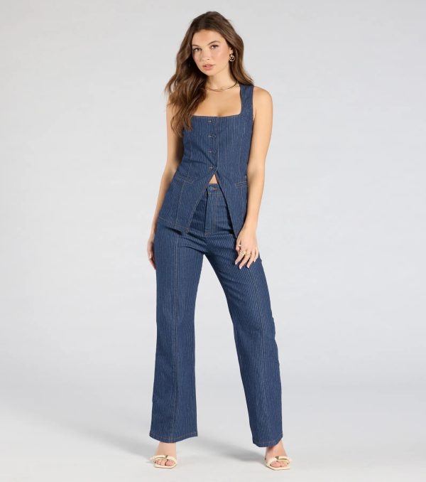 Fresh Perfection High-Rise Wide-Leg Denim Pants - Image 2