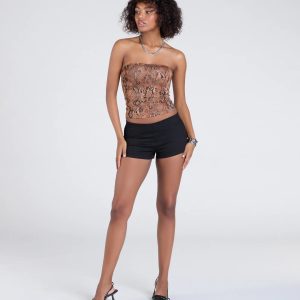 Fun And Flirty Mid Rise Denim Hot Shorts