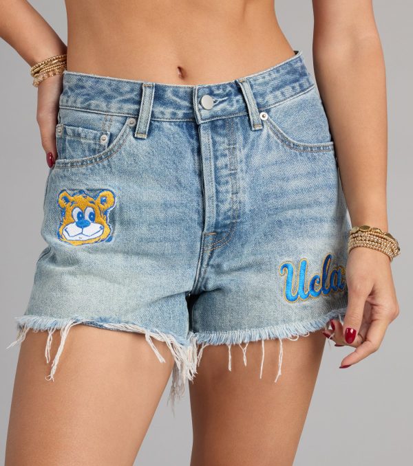 Bruin® Crush UCLA® College Patch Denim Shorts - Image 4