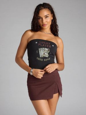 Own the Moment Mid-Rise Slit Skort