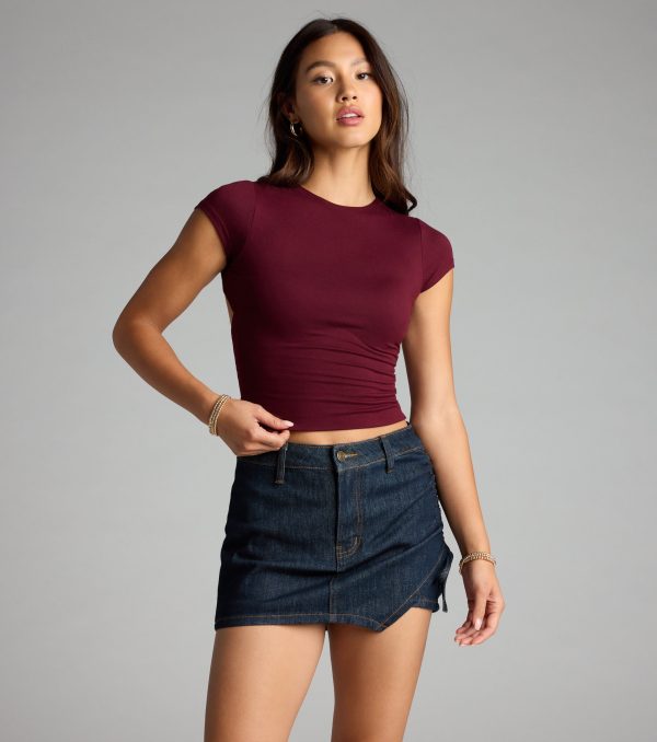 Laced Up and Thriving Denim Skort - Image 4