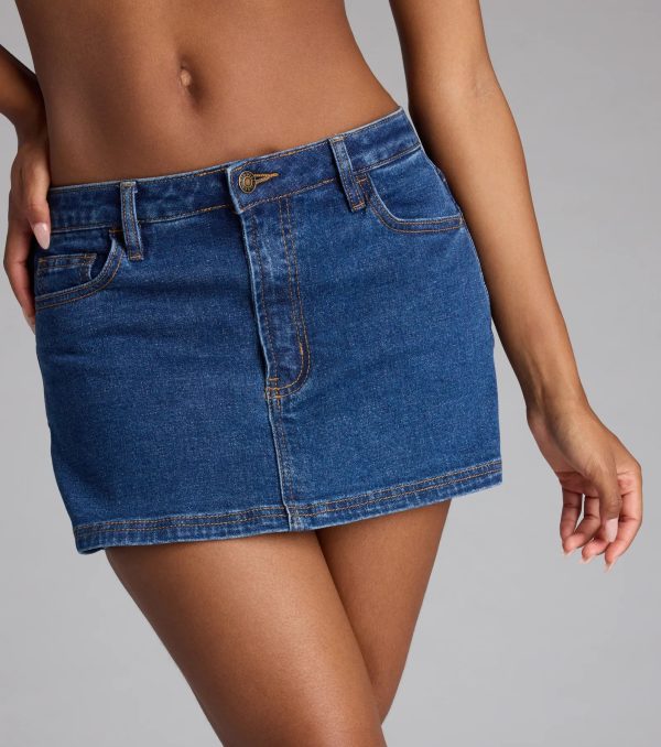 Mini Mood Activated Denim Skort - Image 3