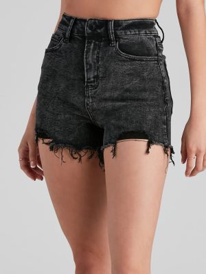 Reese Distressed Mom Shorts by Windsor Denim