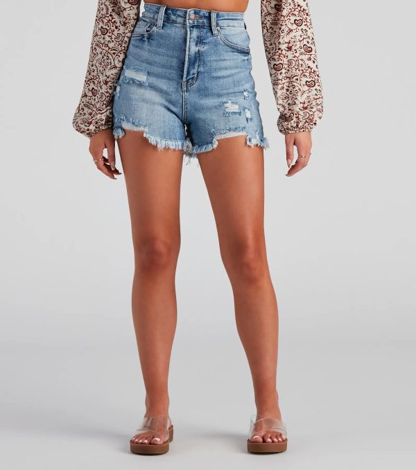 Reese Distressed Mom Shorts by Windsor Denim - Image 6