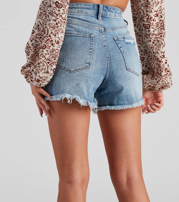 Reese Distressed Mom Shorts by Windsor Denim - Image 9