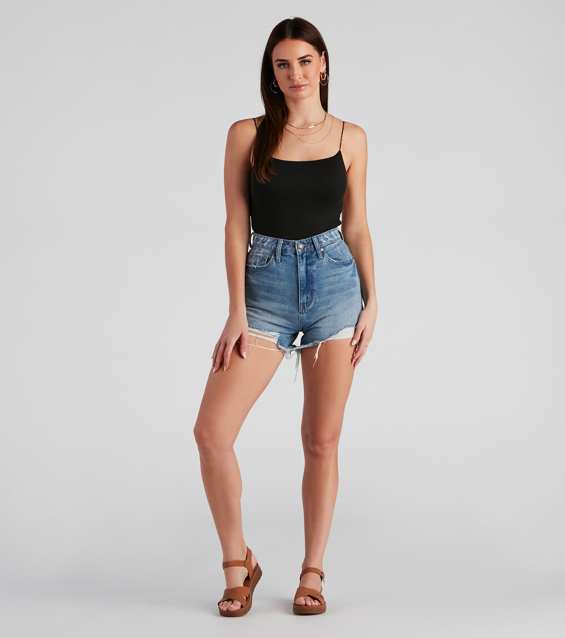 Reese Extra High Waist Cutoff Denim Shorts by Windsor Denim - Image 2