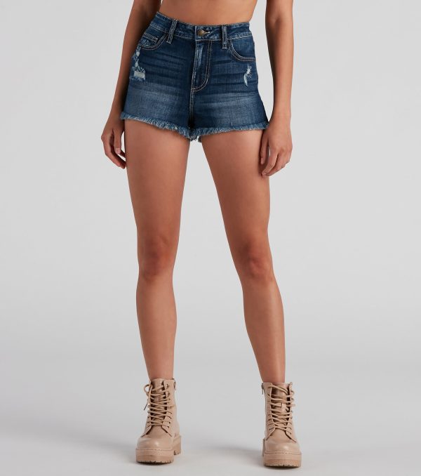 Day To Day High Rise Denim Shorts By Windsor Denim - Image 7