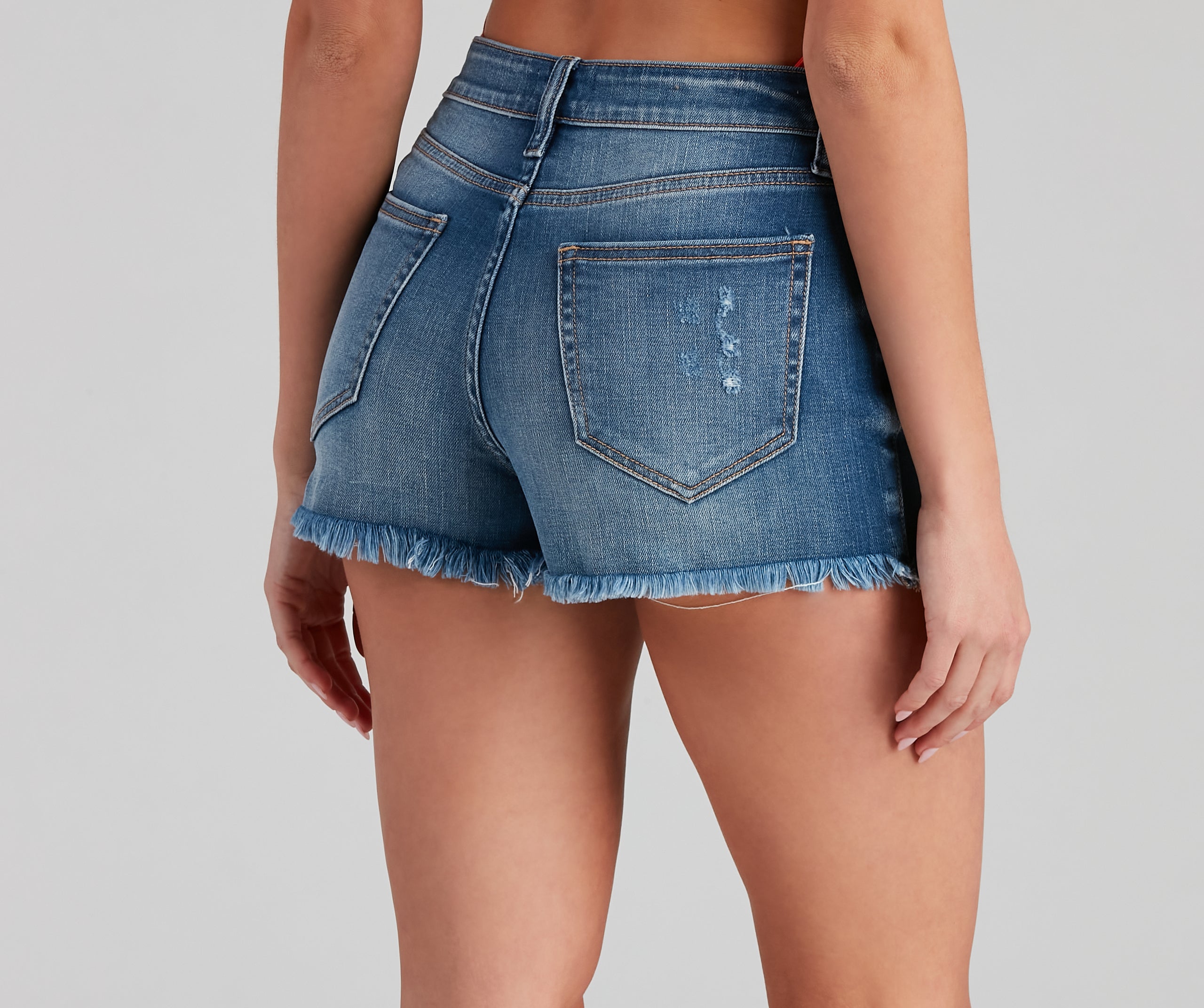 Day To Day High Rise Denim Shorts By Windsor Denim - Image 2