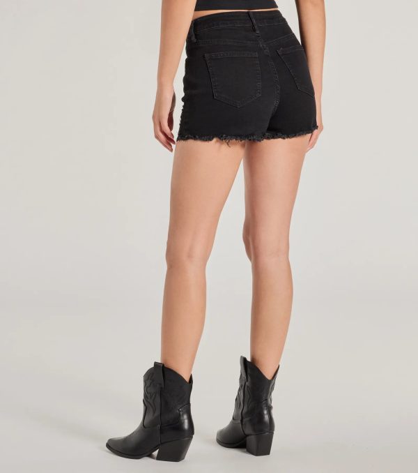 Keep In Style High-Rise Distressed Denim Shorts - Image 2