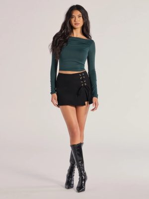 Making Moves Lace-Up Skort