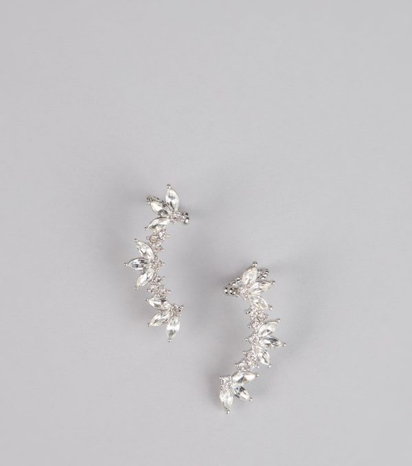 Starlit Spark Rhinestone Earrings