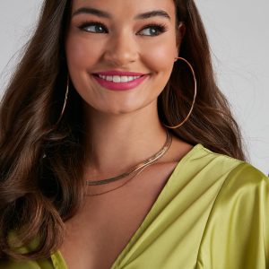 Extra Large Sleek Hoops