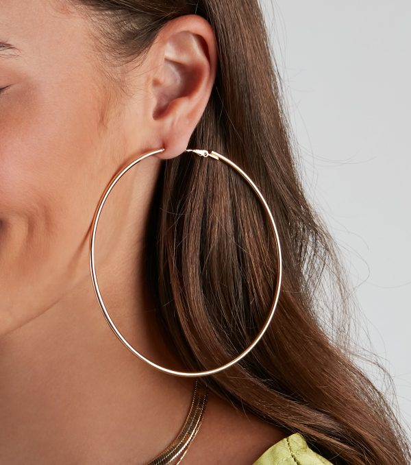 Extra Large Sleek Hoops - Image 2