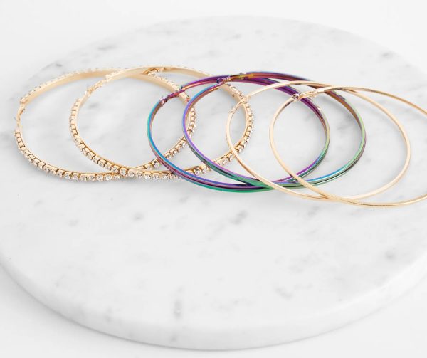 Hey Mama Large Hoop 3 Pack - Image 3