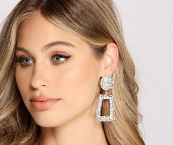 Glam Moment Textured Earrings - Image 4