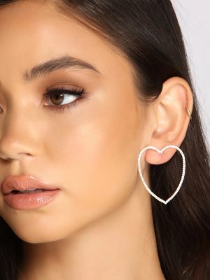 The Way To My Heart Shaped Hoop Earrings