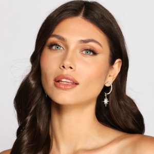 Dream On Moon Starburst Post Earrings