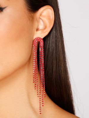 So Chic Cascading Fringe Earrings