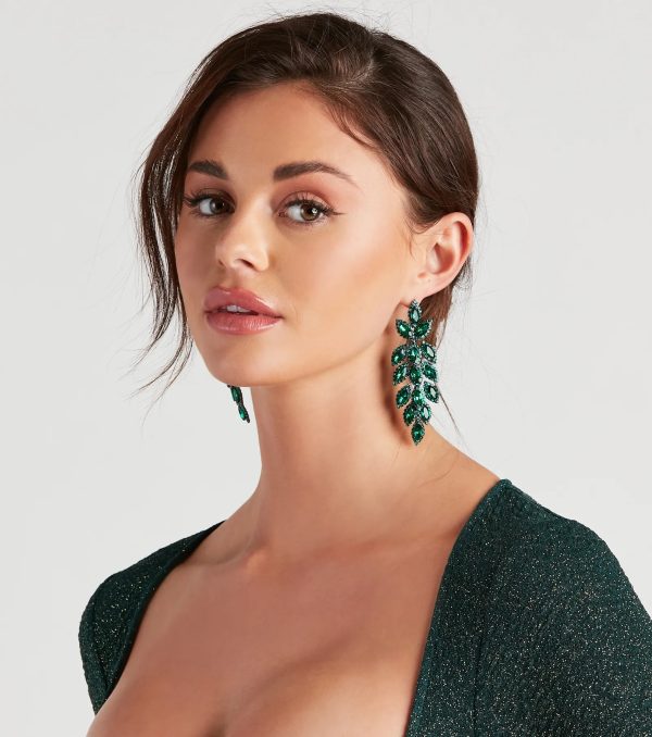 Elegant Stunner Marquise Gemstone Earrings - Image 3