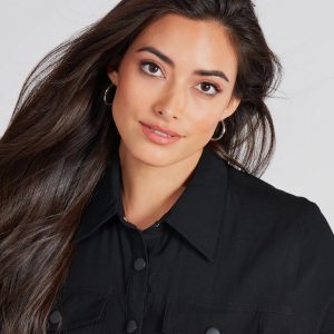 Sleek 14K White Gold Plated Small Hoop Earrings