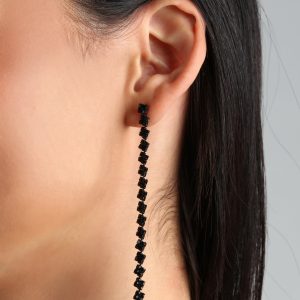 Glitzy Drama Rhinestone Drop Earrings
