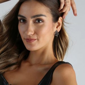 Chic Reputation Rhinestone Snake Earrings