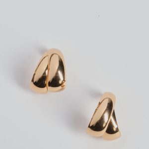 Sleek Allure Curved Open Hoop Earrings