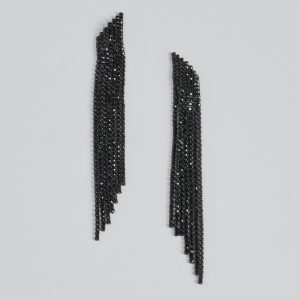 Bold Beaded Fringe Earrings