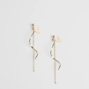 Delightful Glimmer Butterfly Twist Earrings