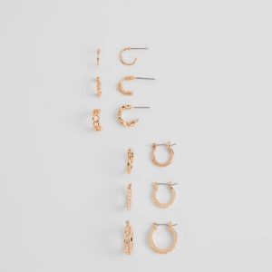 Trendy Radiance Six-Pack Hoop And Huggie Earrings