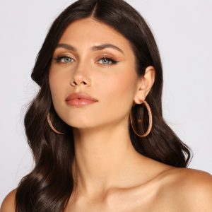 A Shimmering Trio Hoop Earring Set
