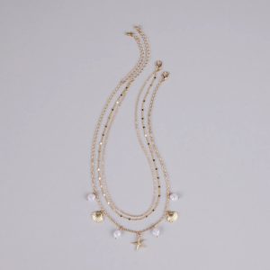 Mermaid Era Dainty Charm Necklace Set