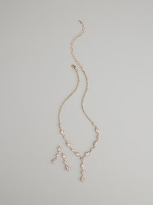 Dazzling Elegance Necklace And Earrings Set